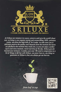 SRILUXE - Premium Quality Ceylon Earl Grey Tea Loose Leaves Tea Exquisite Taste and Aroma | Powerful Anti-OXIDANTS | Brew as Hot, Iced or Kombucha Tea