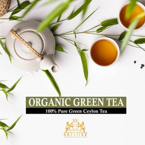 SRILUXE - Premium Quality Loose Leaf Organic Green Tea High Grown Loose Leaves Weight Loss Tea