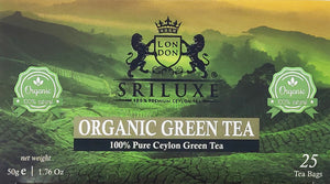 SRILUXE - Premium Quality Ceylon Organic Green Tea Bags | Sri Lankan Luxury Tea