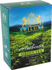 SRILUXE - Premium Quality Ceylon Green Tea Loose Leaf Sri Lankan Luxury Tea | Exquisite Taste & Aroma | Freshly Harvested 100% Natural Tea | Detox Tea High in Antioxidants